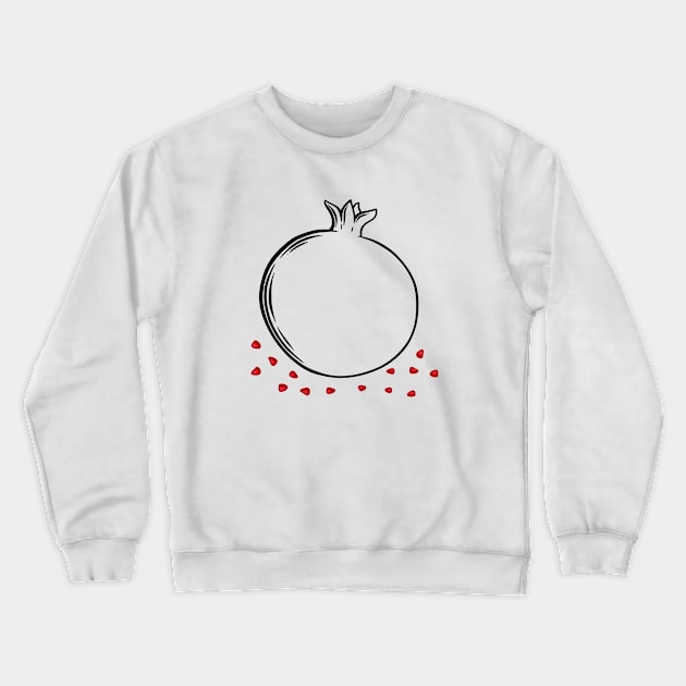 Pomegranate Crewneck Sweatshirt by RefinedApparelLTD